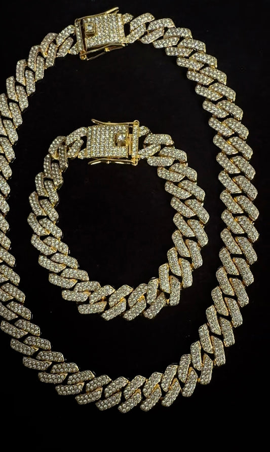 Cuban Chain necklace & bracelet