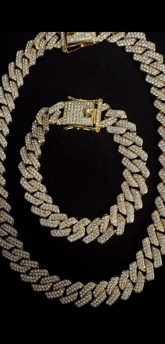 Cuban Chain necklace & bracelet