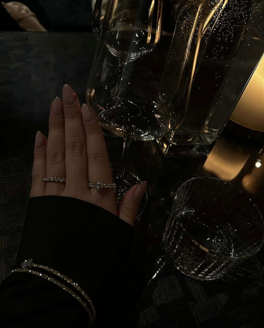 Ring set sparkly Zara